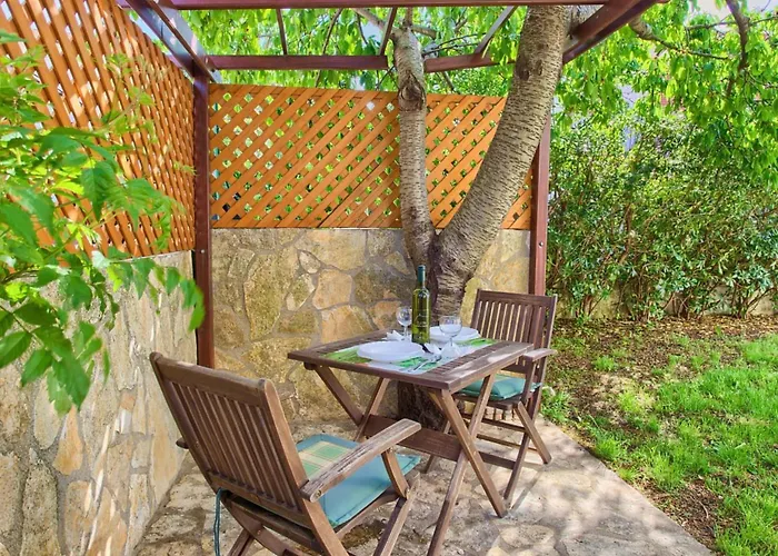 Elegant Krk Hideaway With Terrace - One Bedroom With Terrace *